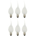 Silicone LED Night Light Bulbs, C7 Replacement Light Bulbs – 0.7W Equivalent to 4W 5W 6W 7W Incandescent, White Warm 2700K, Christmas String Lights, Electric Window Candles | 6 Pack