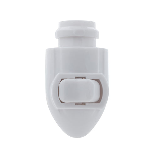 2 Pack -Plug in Night Light Modules White Plastic Include Flicker Night Light Bulbs, Great for Making Your Own Halloween Fall Christmas Holiday Flickering Night Lights